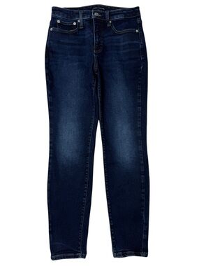 {Lucky Brand} "High Rise Skinny Curvy Bridgette" Dark Blue Slim Jeans WJ107-46